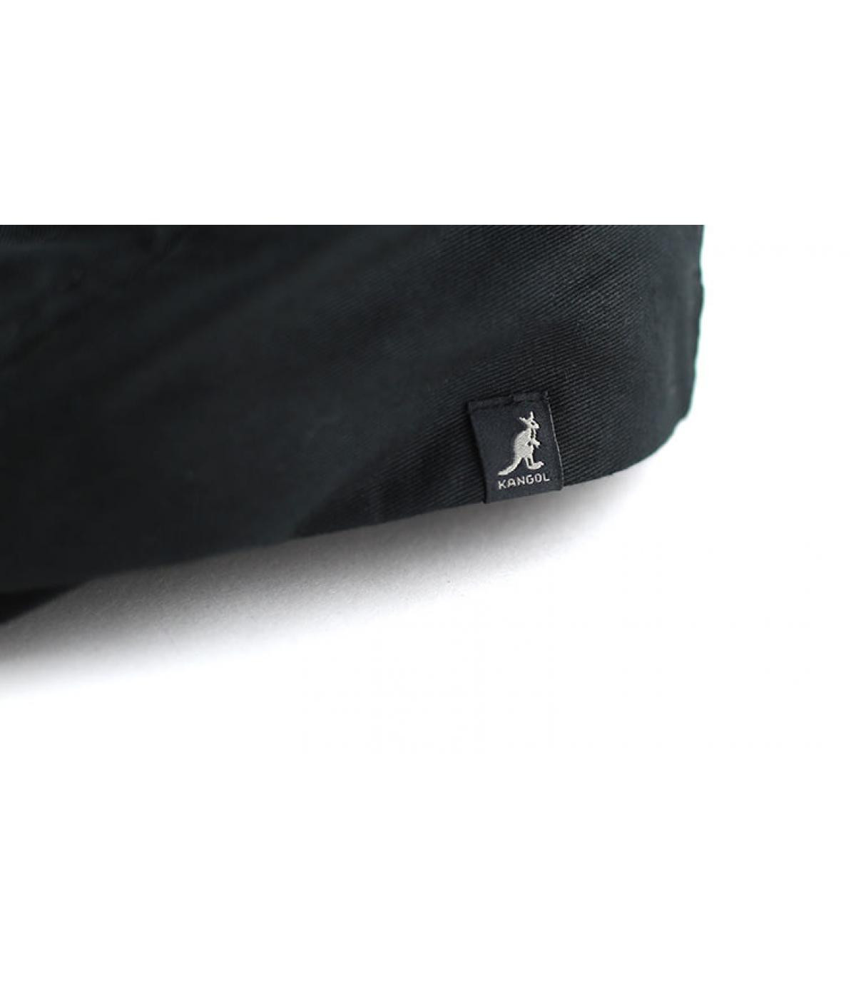Casquette plate noire Kangol Casquette plate noire Kangol